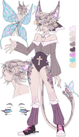 Simple ref sheet with multiple close ups