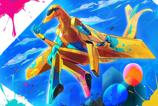 Fullbody Illustration, cel shaded, simple background